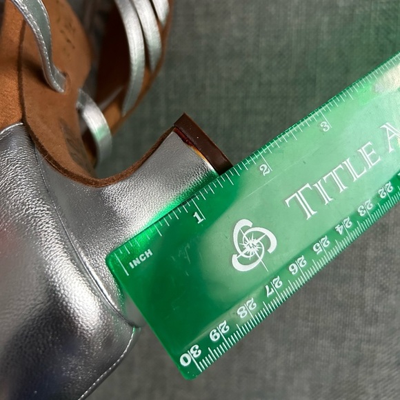 Anna Kern ballroom dance shoes silver size 6.5 - Picture 13 of 15